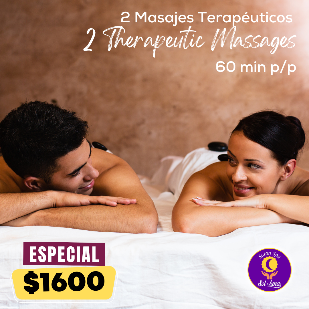 2 Masajes Terapéuticos Spa Sol y Luna Vallarta