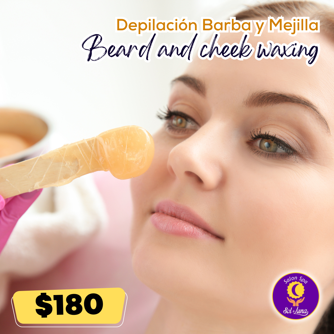 Depilación Barba y Mejilla Spa Sol y Luna Vallarta