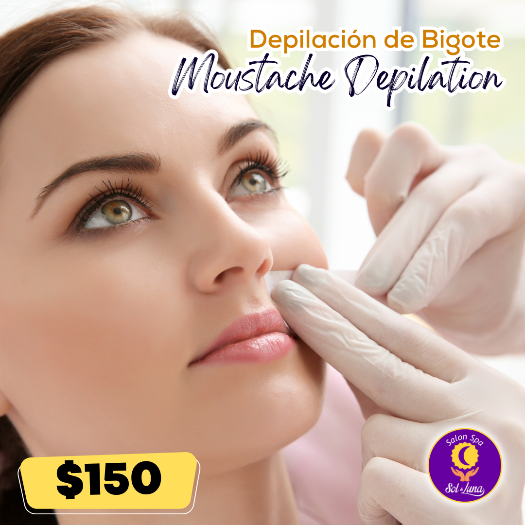 Depilación de Bigote Spa Sol y Luna Vallarta
