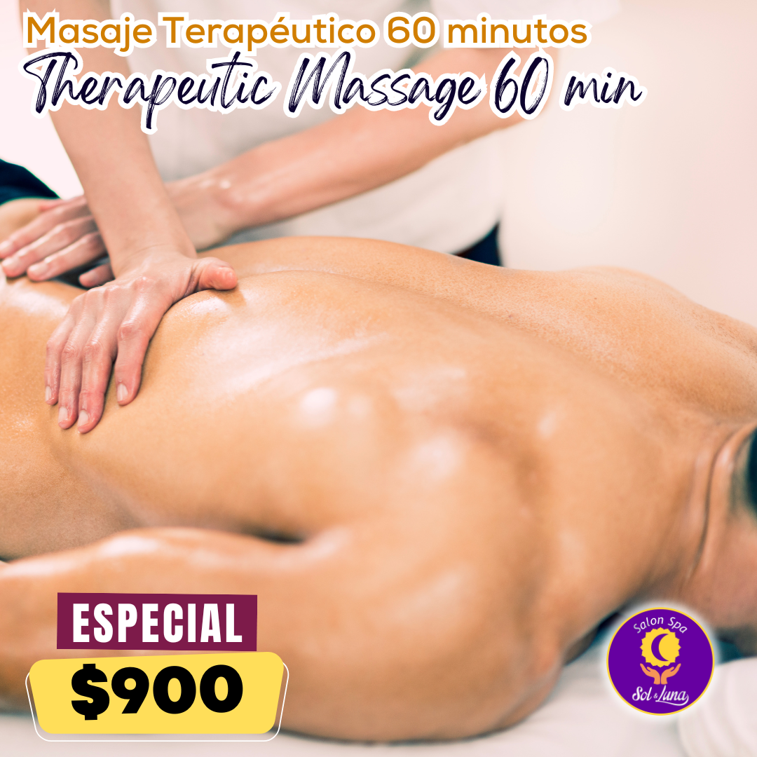 Masaje Terapéutico 60 minutos Spa Sol y Luna Vallarta
