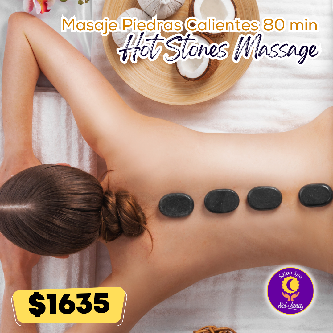 Masaje Piedras Calientes 80 min
