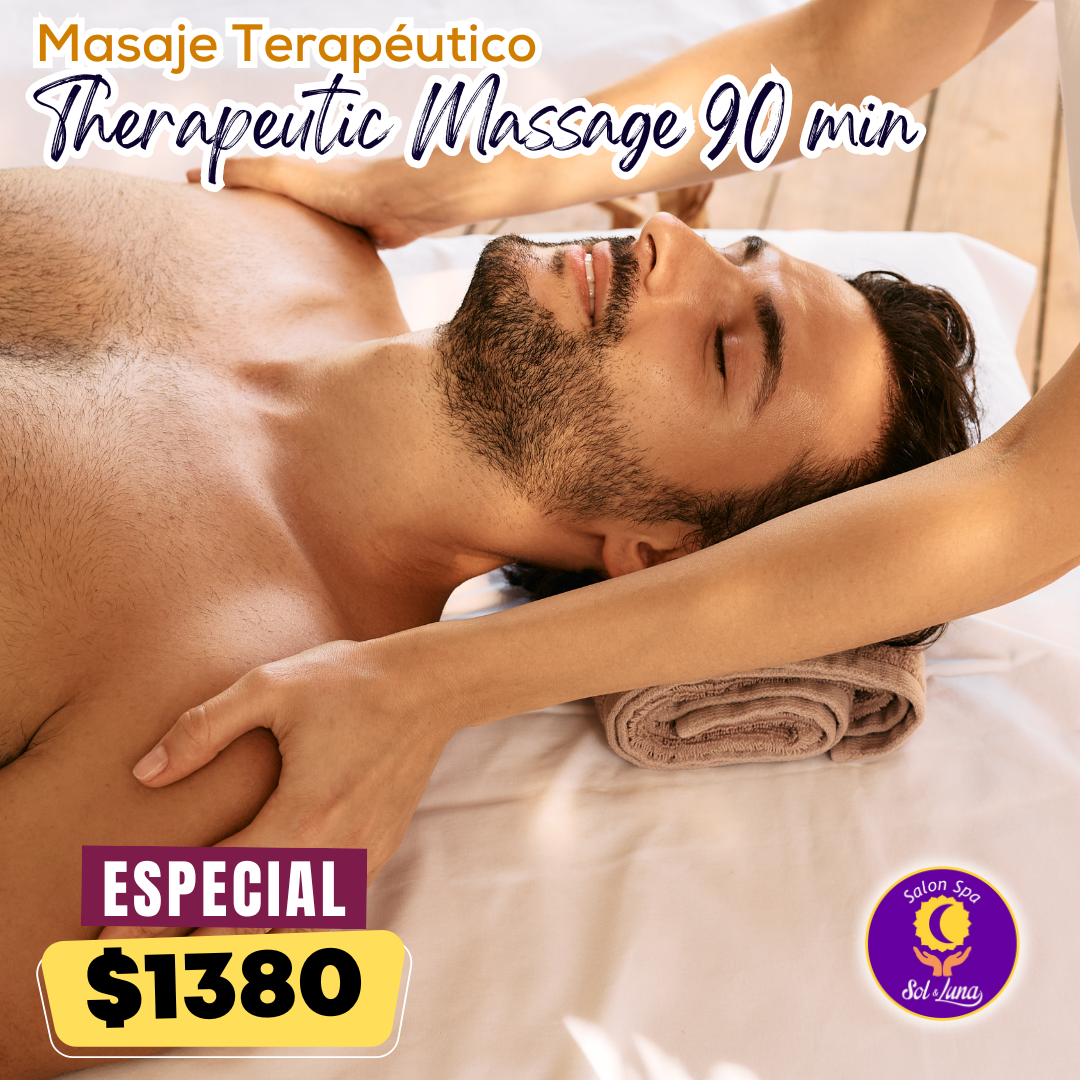 Masaje Terapéutico 90 Min Spa Sol y Luna Vallarta