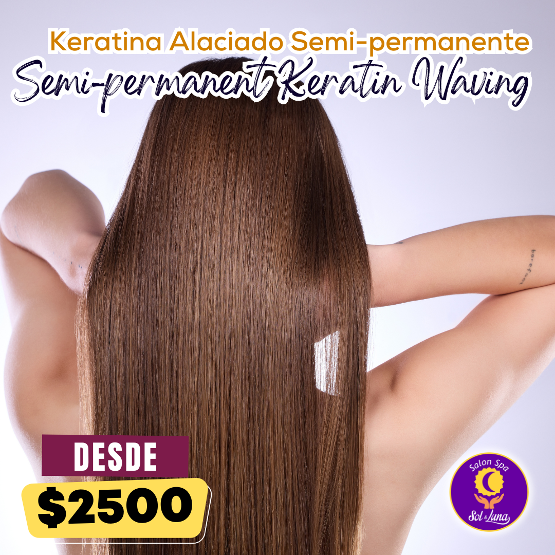 Keratina Alaciado Semi-permanente Salon Spa Sol y Luna Puerto Vallarta
